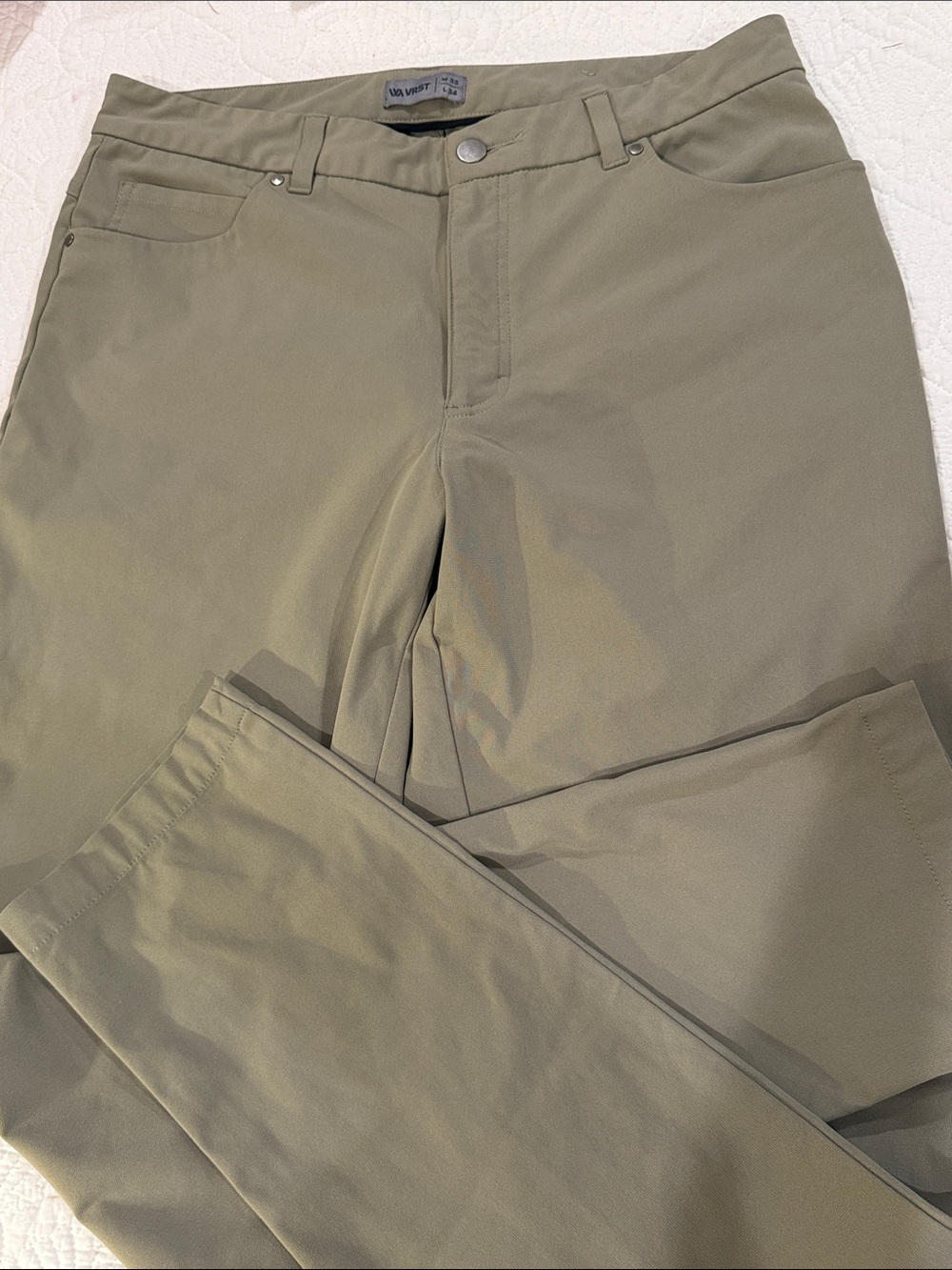 VRST Men's Limitless 4-Way Stretch 5-Pocket Slim Fit Pant